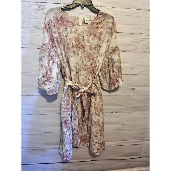 MUNTHE Organic Cotton and Silk Harriet Dress floral size 12 or 42EU - Picture 3 of 9